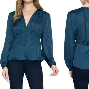 Sanctuary Beautiful teal blouse with buttons size M